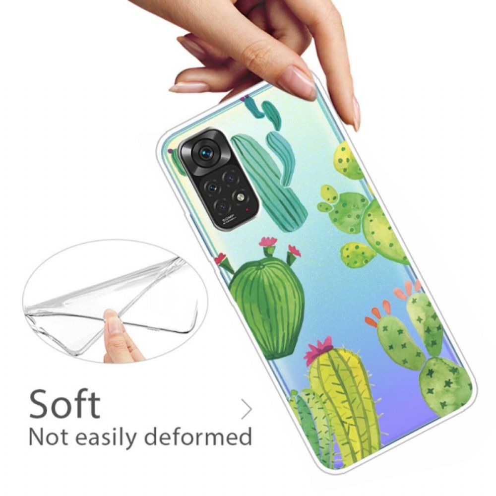 Hoesje voor Xiaomi Redmi Note 11 Pro 4G / 5G Cactus Aquarel