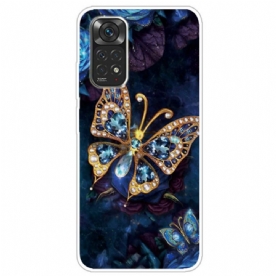 Hoesje voor Xiaomi Redmi Note 11 Pro 4G / 5G Gouden Vlinder