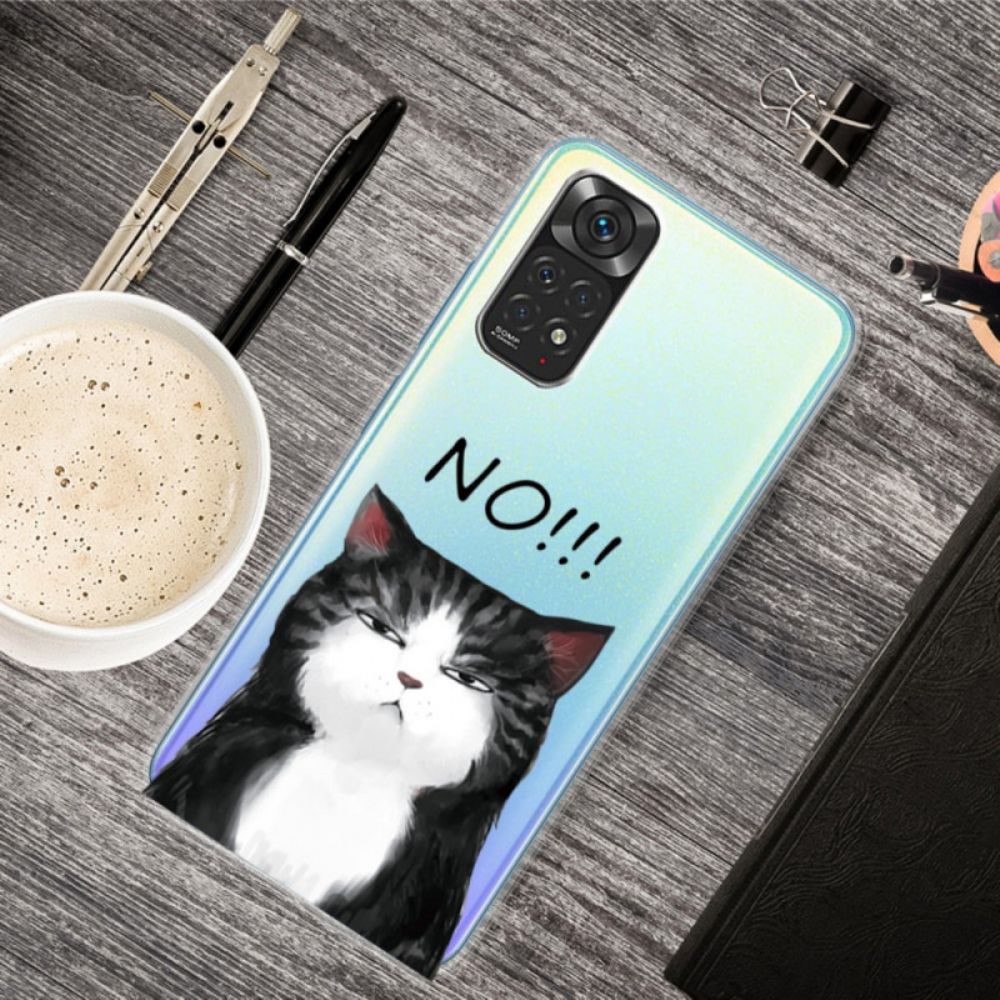 Hoesje voor Xiaomi Redmi Note 11 Pro 4G / 5G De Kat Die Nee Zegt