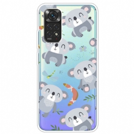 Hoesje voor Xiaomi Redmi Note 11 Pro 4G / 5G Kleine Grijze Koala's