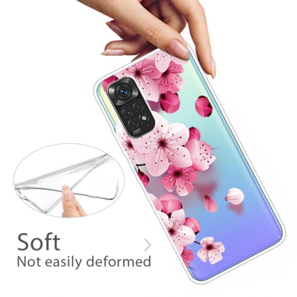 Hoesje voor Xiaomi Redmi Note 11 Pro 4G / 5G Kleine Roze Bloemen