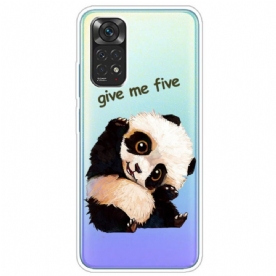 Hoesje voor Xiaomi Redmi Note 11 Pro 4G / 5G Panda Geef Me Vijf