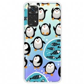 Hoesje voor Xiaomi Redmi Note 11 Pro 4G / 5G Pinguïns En Vissen