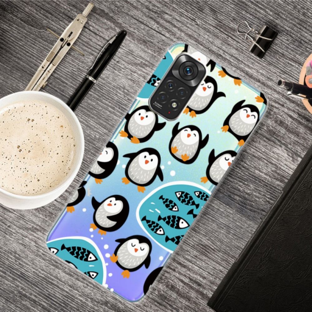 Hoesje voor Xiaomi Redmi Note 11 Pro 4G / 5G Pinguïns En Vissen