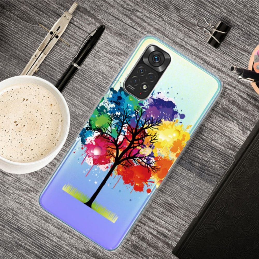 Hoesje voor Xiaomi Redmi Note 11 Pro 4G / 5G Transparante Waterverfboom