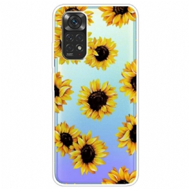 Hoesje voor Xiaomi Redmi Note 11 Pro 4G / 5G Zonnebloemen