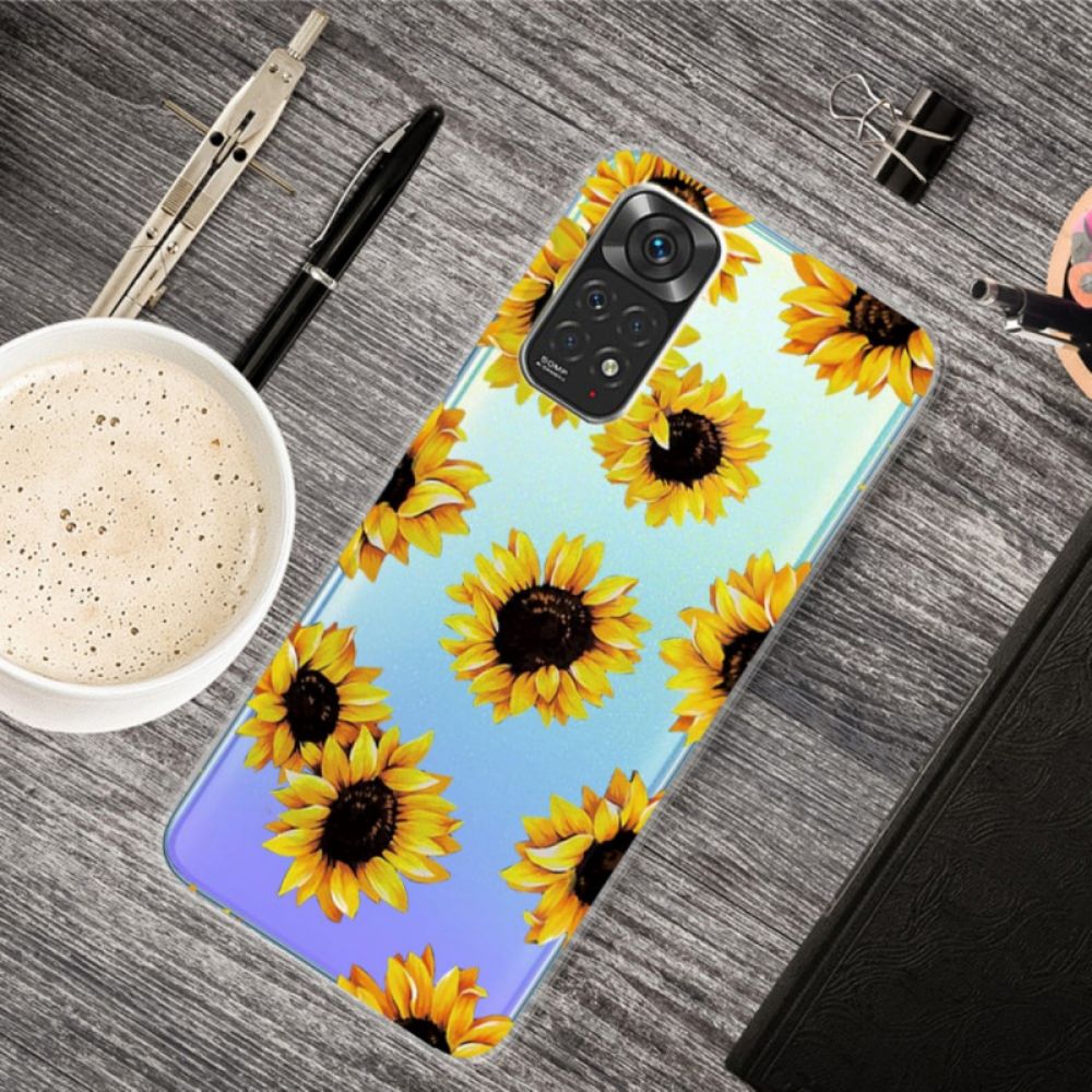 Hoesje voor Xiaomi Redmi Note 11 Pro 4G / 5G Zonnebloemen