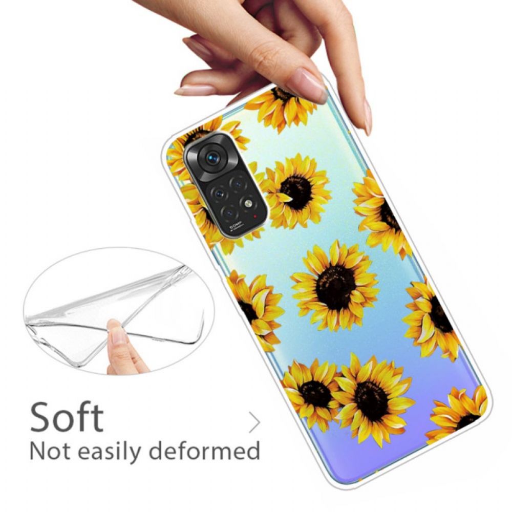 Hoesje voor Xiaomi Redmi Note 11 Pro 4G / 5G Zonnebloemen