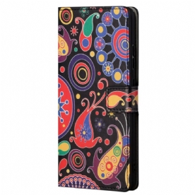 Leren Hoesje voor Xiaomi Redmi Note 11 Pro 4G / 5G Galaxy Tekeningen