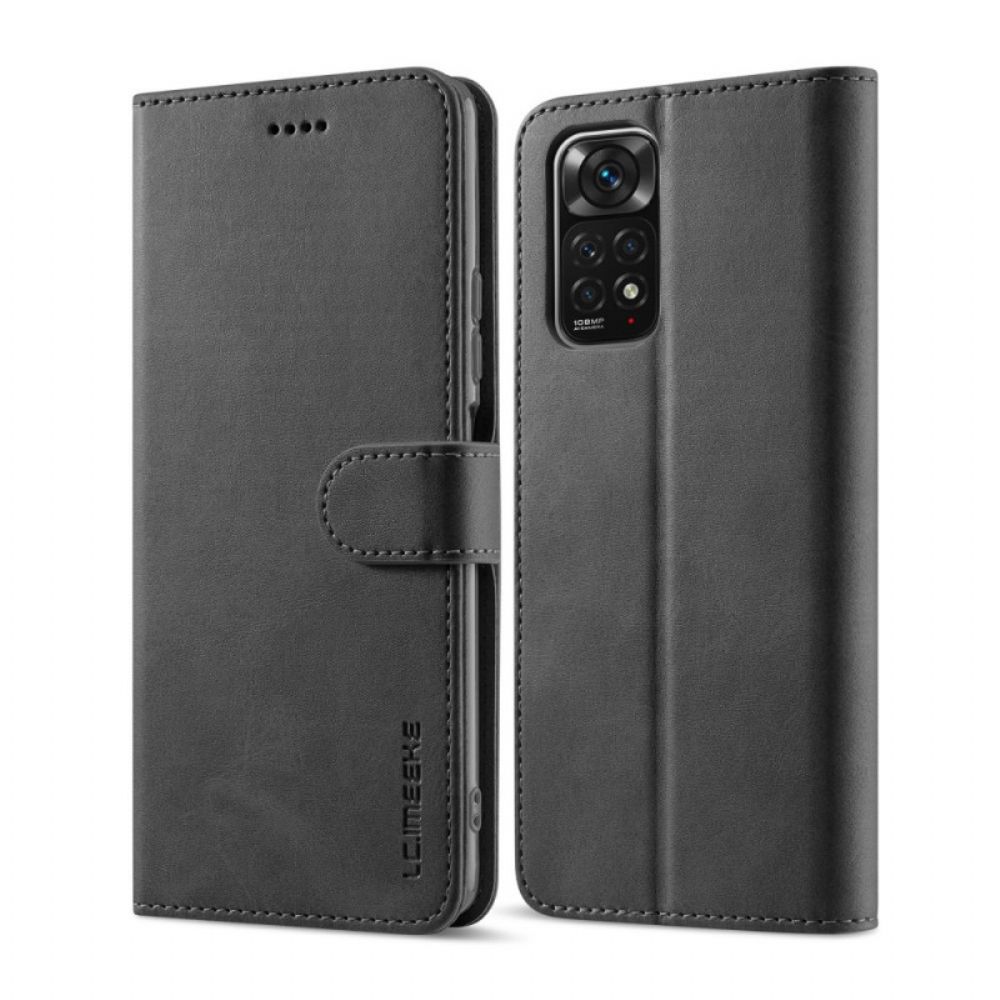 Leren Hoesje voor Xiaomi Redmi Note 11 Pro 4G / 5G Lc.imeeke Leereffect