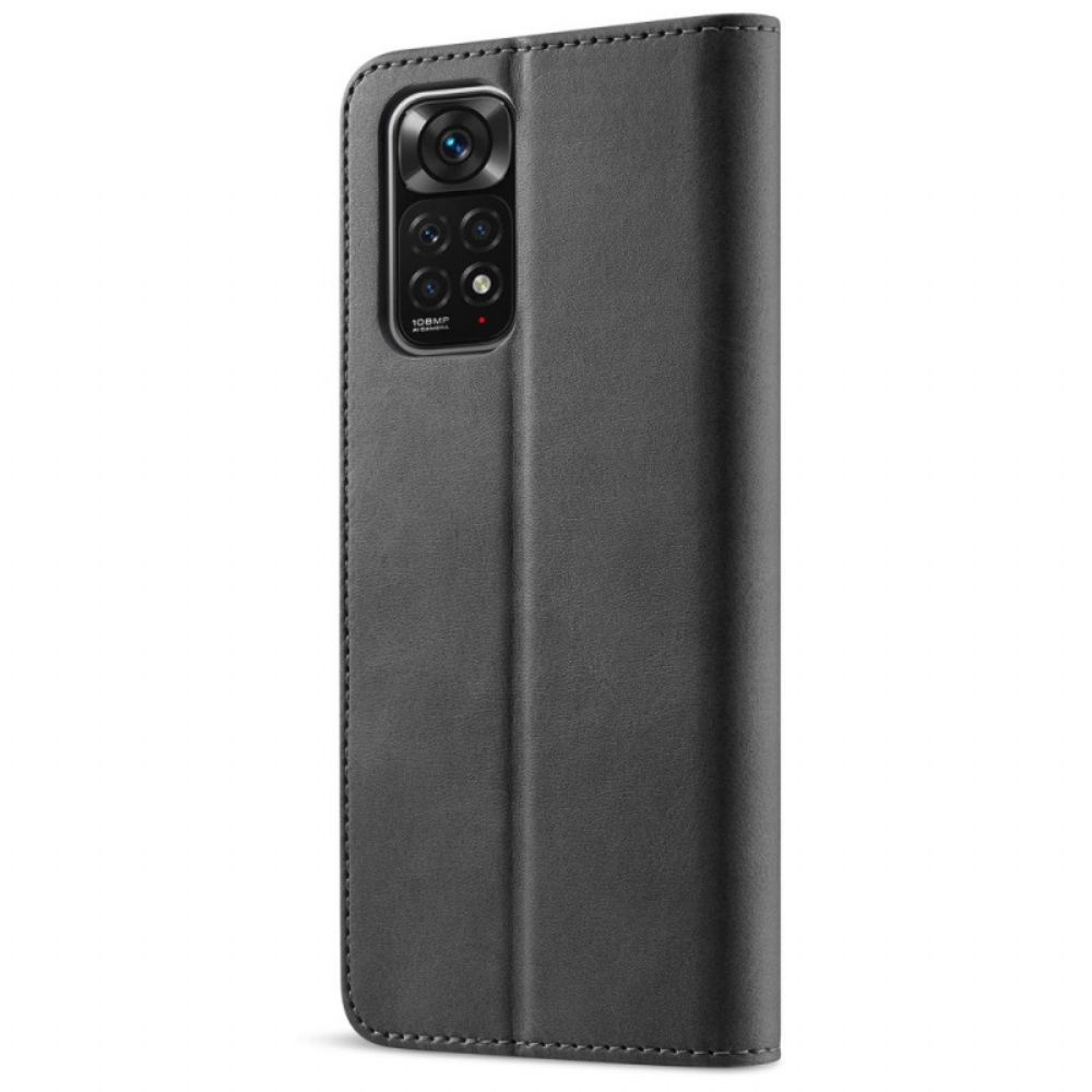 Leren Hoesje voor Xiaomi Redmi Note 11 Pro 4G / 5G Lc.imeeke Leereffect