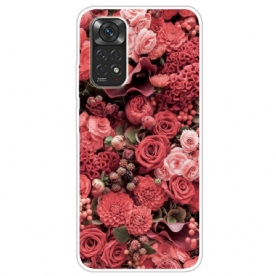 Telefoonhoesje voor Xiaomi Redmi Note 11 Pro 4G / 5G Intense Bloemen