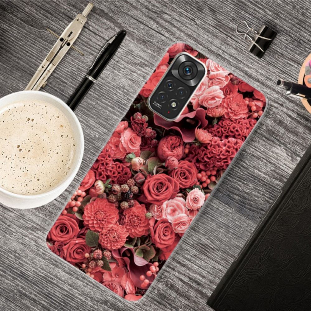 Telefoonhoesje voor Xiaomi Redmi Note 11 Pro 4G / 5G Intense Bloemen