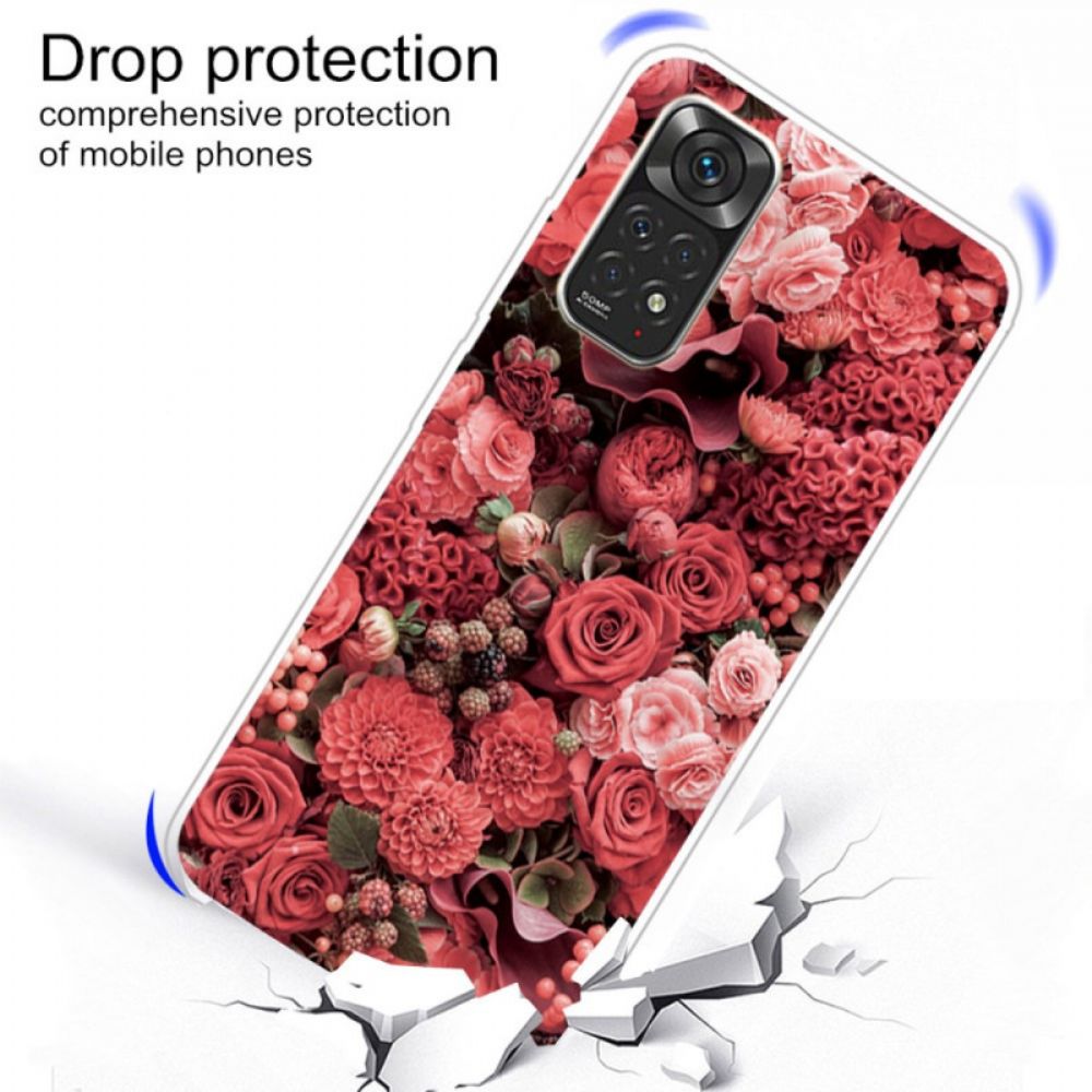 Telefoonhoesje voor Xiaomi Redmi Note 11 Pro 4G / 5G Intense Bloemen