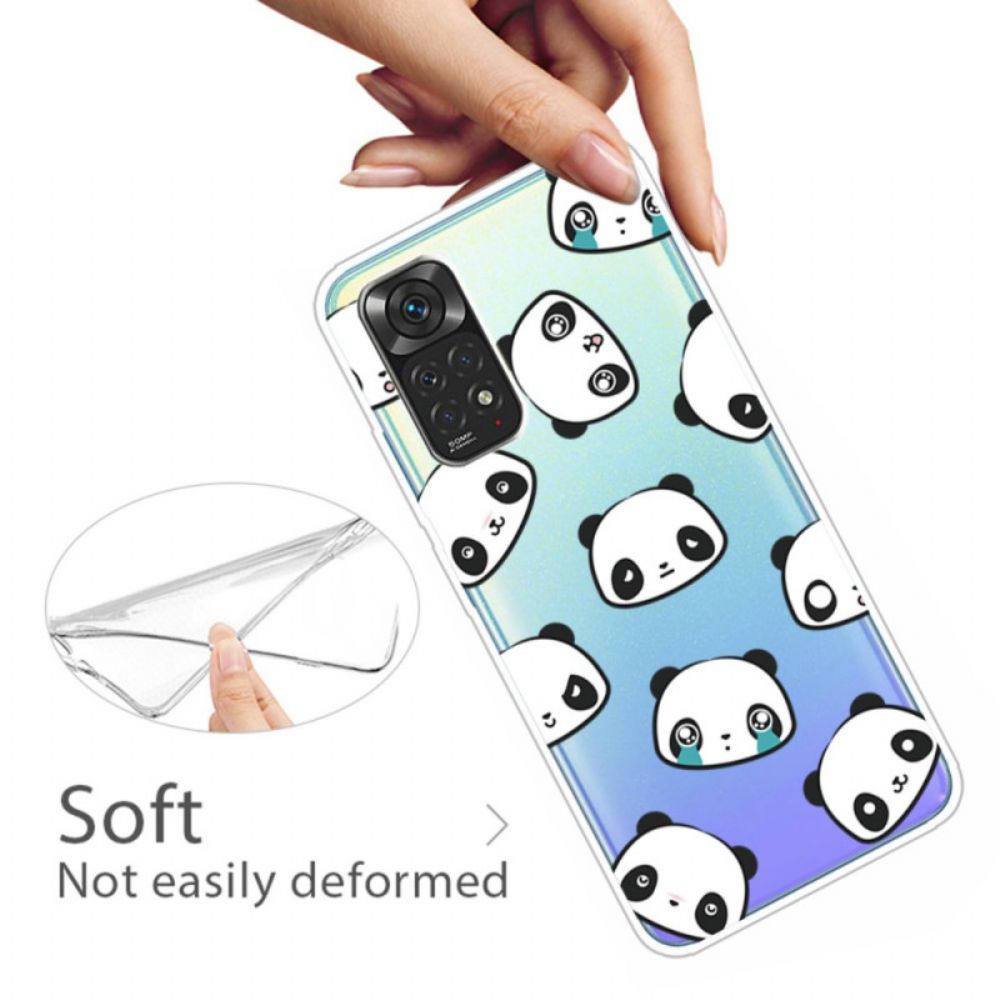 Telefoonhoesje voor Xiaomi Redmi Note 11 Pro 4G / 5G Sentimentele Panda's