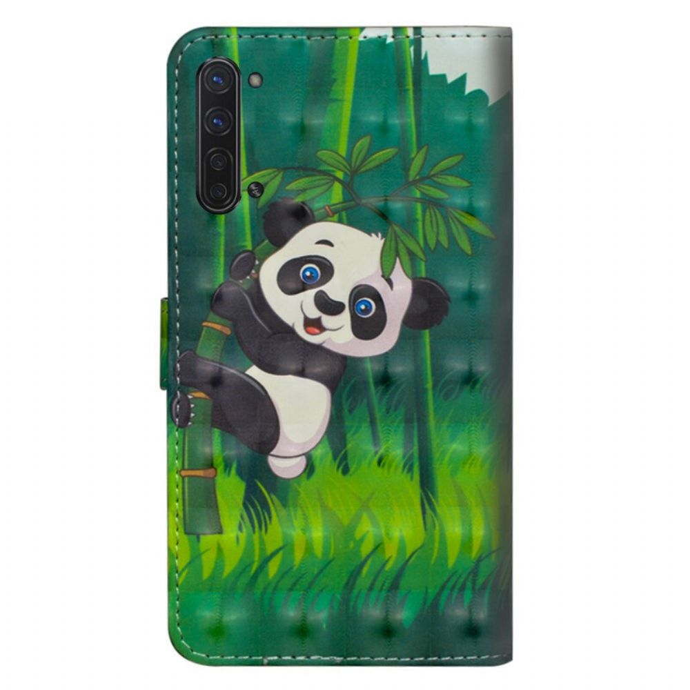 Folio-hoesje voor Oppo Find X2 Lite Panda En Bamboe