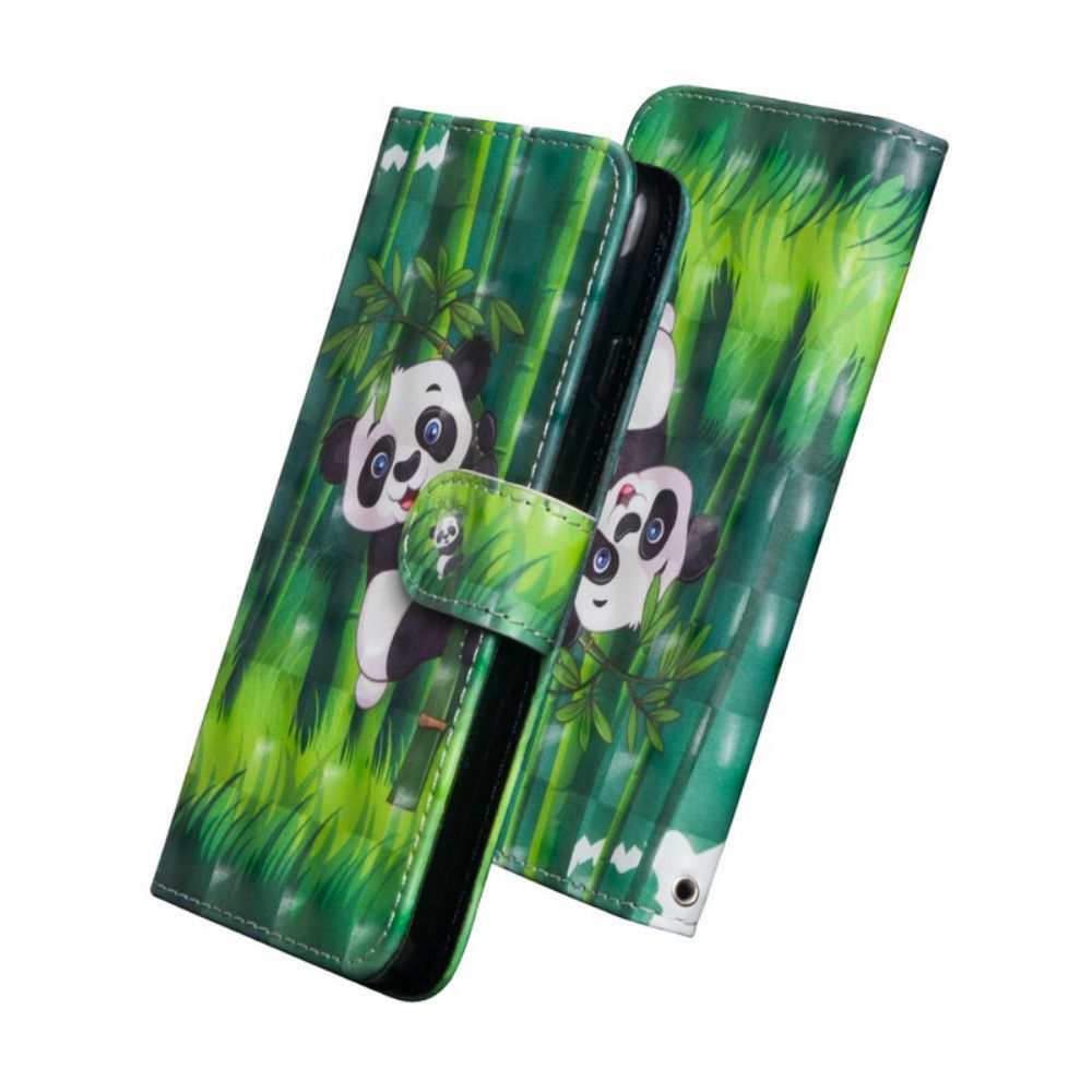 Folio-hoesje voor Oppo Find X2 Lite Panda En Bamboe