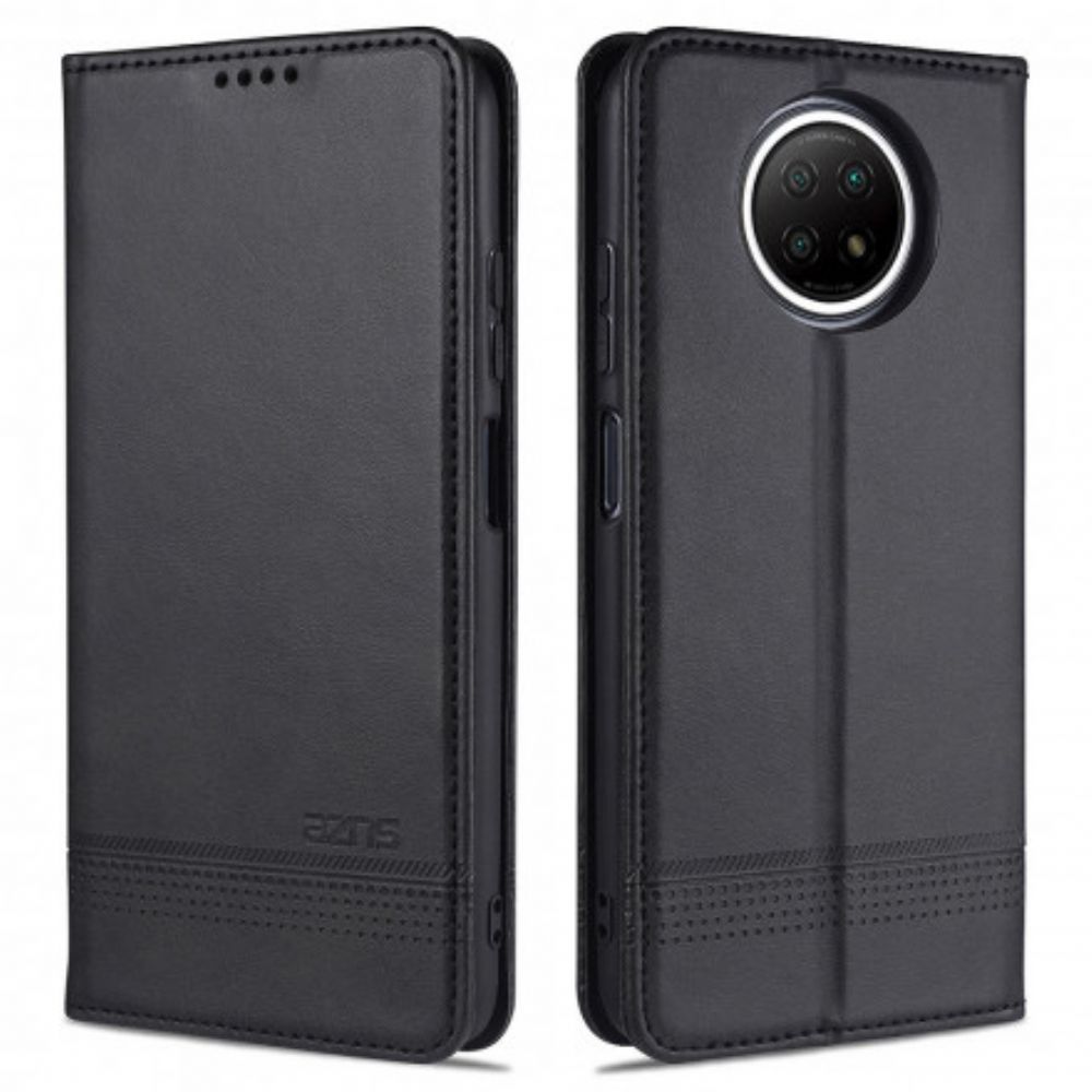 Bescherming Hoesje voor Xiaomi Redmi Note 9 5G / 9T 5G Folio-hoesje Azns Lederen Stijl