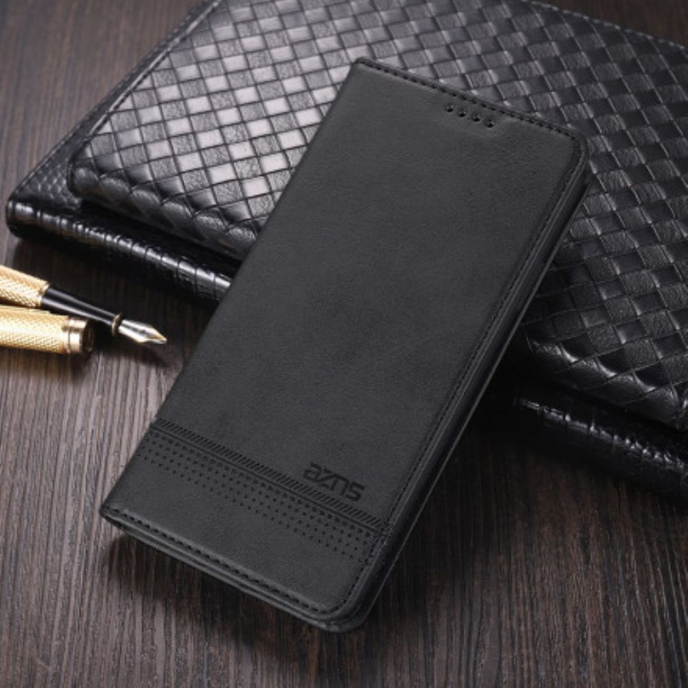 Bescherming Hoesje voor Xiaomi Redmi Note 9 5G / 9T 5G Folio-hoesje Azns Lederen Stijl