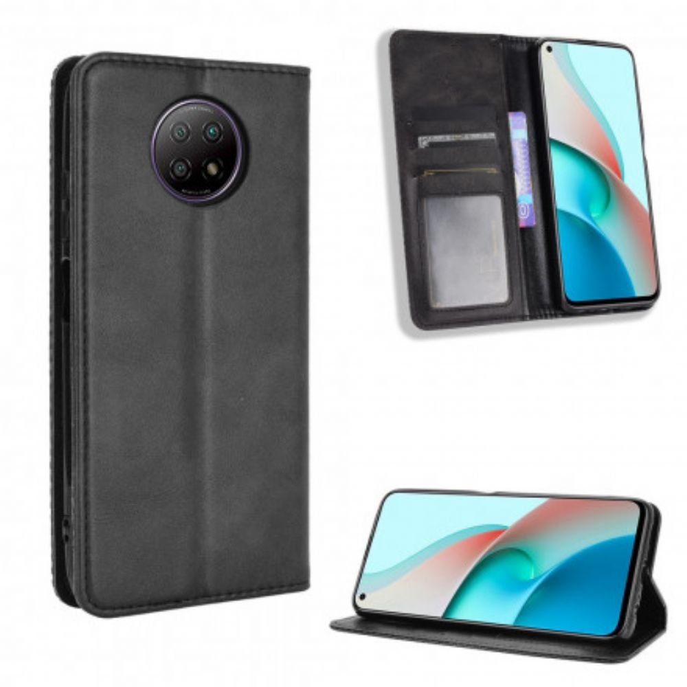 Bescherming Hoesje voor Xiaomi Redmi Note 9 5G / 9T 5G Folio-hoesje Gestileerd Leereffect