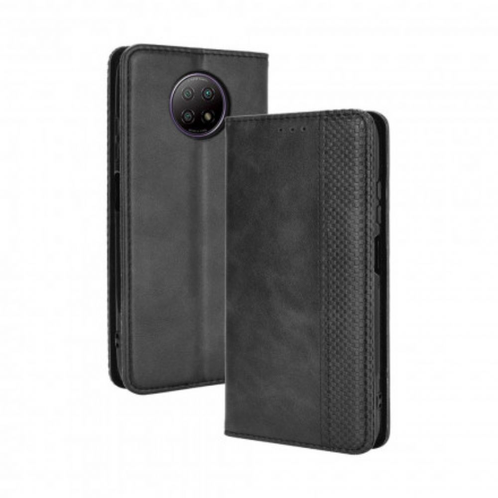 Bescherming Hoesje voor Xiaomi Redmi Note 9 5G / 9T 5G Folio-hoesje Gestileerd Leereffect