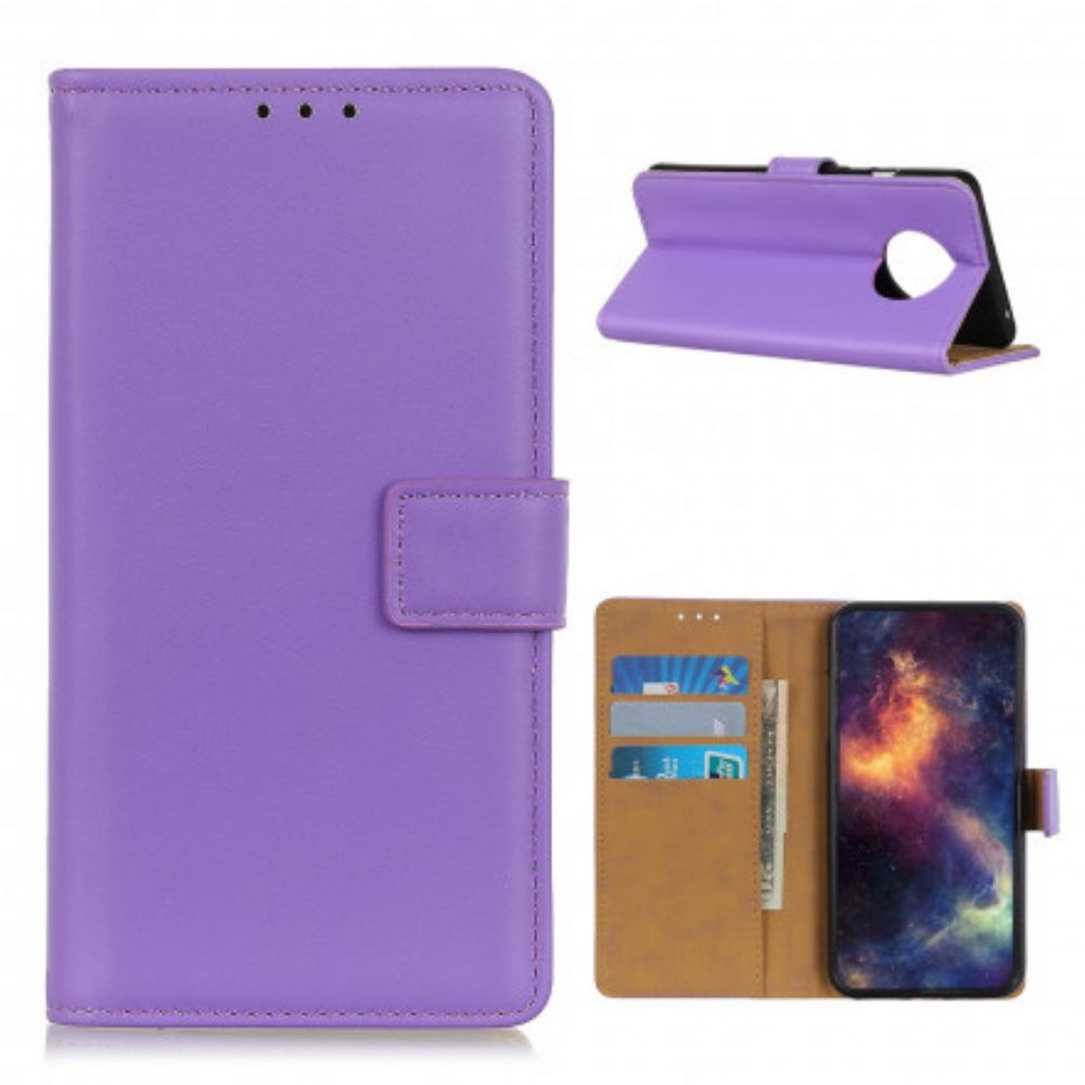 Flip Case voor Xiaomi Redmi Note 9 5G / 9T 5G Eenvoudig Kunstleer