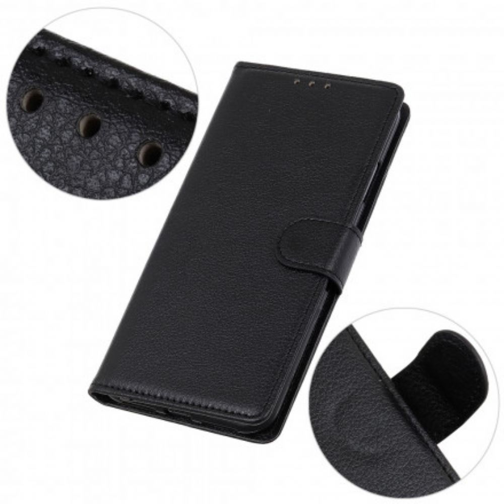 Flip Case voor Xiaomi Redmi Note 9 5G / 9T 5G Traditionele Lychee