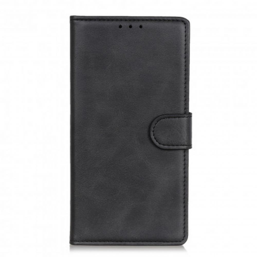 Folio-hoesje voor Xiaomi Redmi Note 9 5G / 9T 5G Retro Mat Leereffect