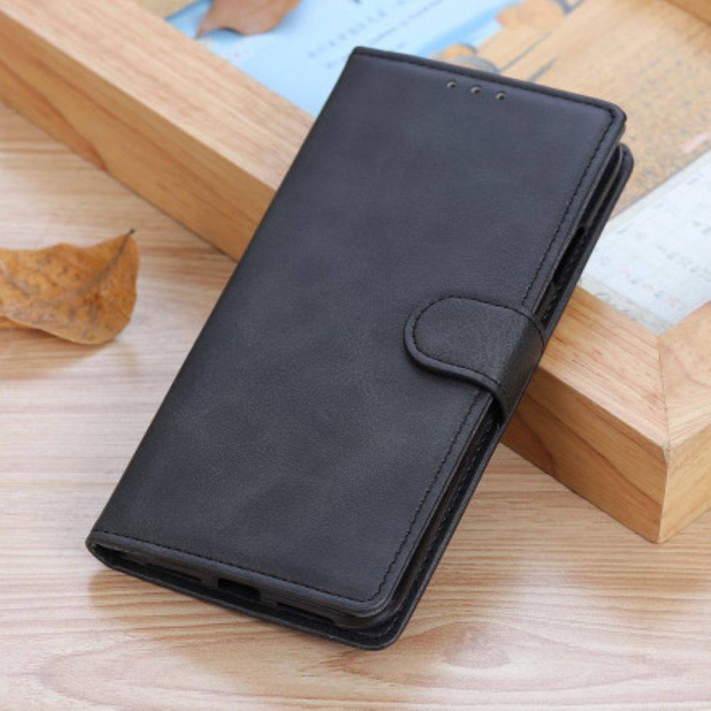 Folio-hoesje voor Xiaomi Redmi Note 9 5G / 9T 5G Retro Mat Leereffect