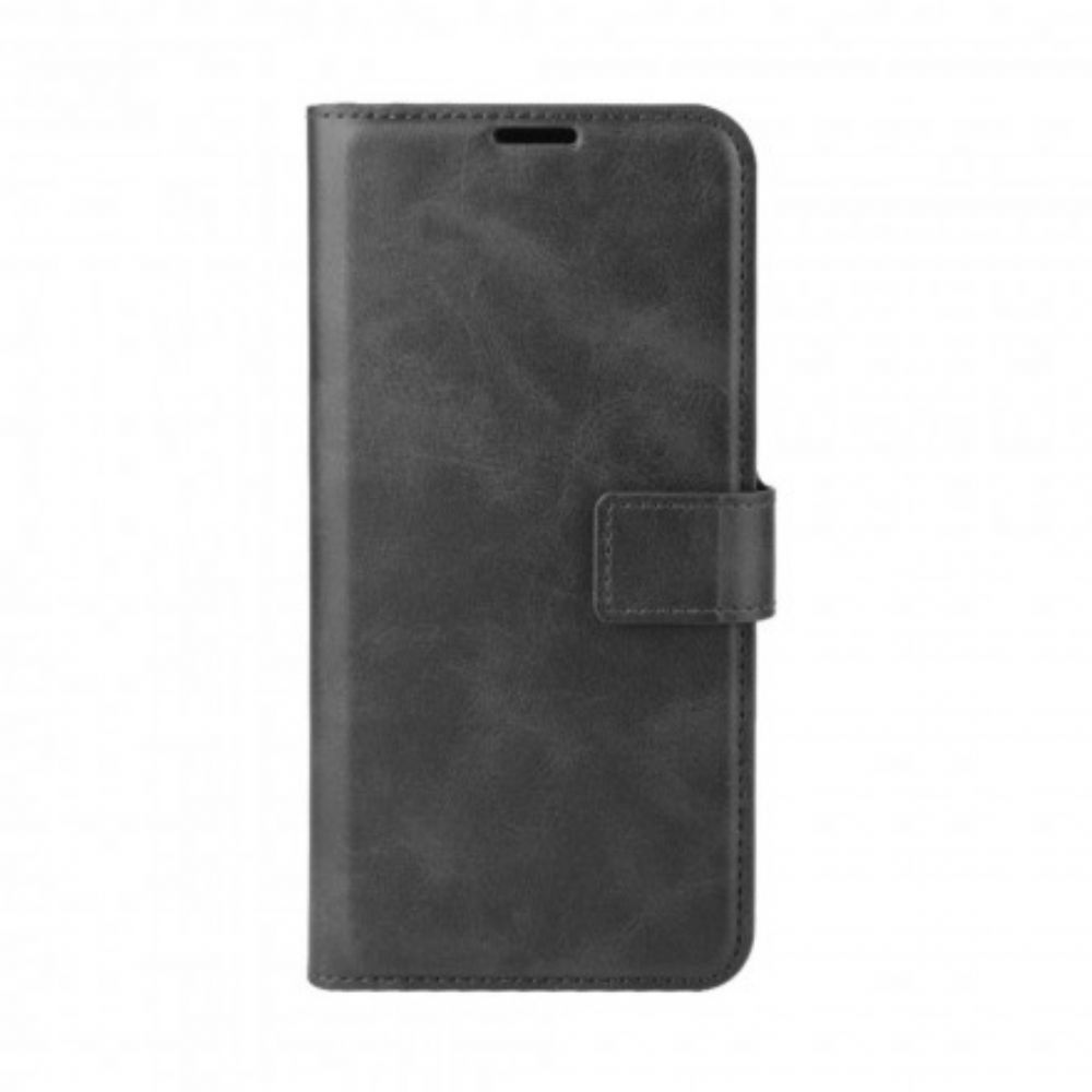 Folio-hoesje voor Xiaomi Redmi Note 9 5G / 9T 5G Slim Extreem Leereffect