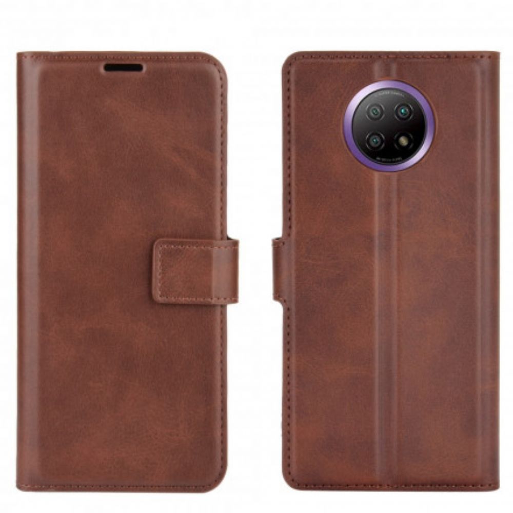 Folio-hoesje voor Xiaomi Redmi Note 9 5G / 9T 5G Slim Extreem Leereffect