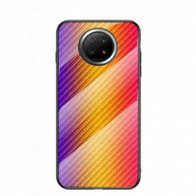 Hoesje voor Xiaomi Redmi Note 9 5G / 9T 5G Gehard Glas Van Koolstofvezel