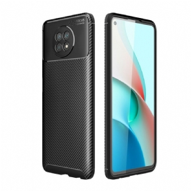 Hoesje voor Xiaomi Redmi Note 9 5G / 9T 5G Koolstofvezelslang