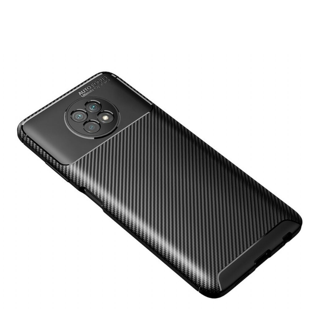 Hoesje voor Xiaomi Redmi Note 9 5G / 9T 5G Koolstofvezelslang