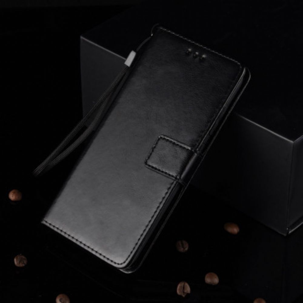 Leren Hoesje voor Xiaomi Redmi Note 9 5G / 9T 5G Flitsachtig Kunstleer