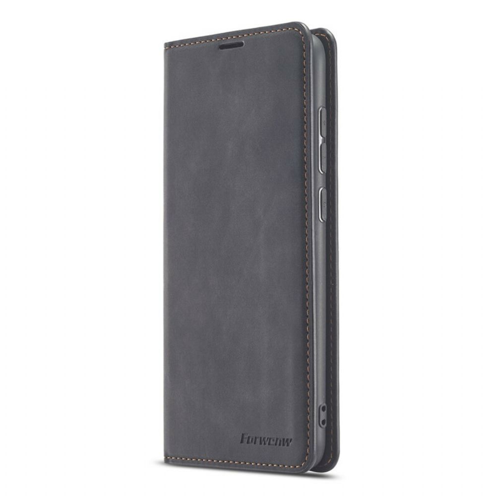 Bescherming Hoesje voor Xiaomi Redmi Note 9 Folio-hoesje Lederen Effect Forwenw