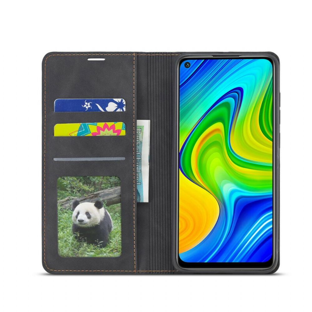 Bescherming Hoesje voor Xiaomi Redmi Note 9 Folio-hoesje Lederen Effect Forwenw