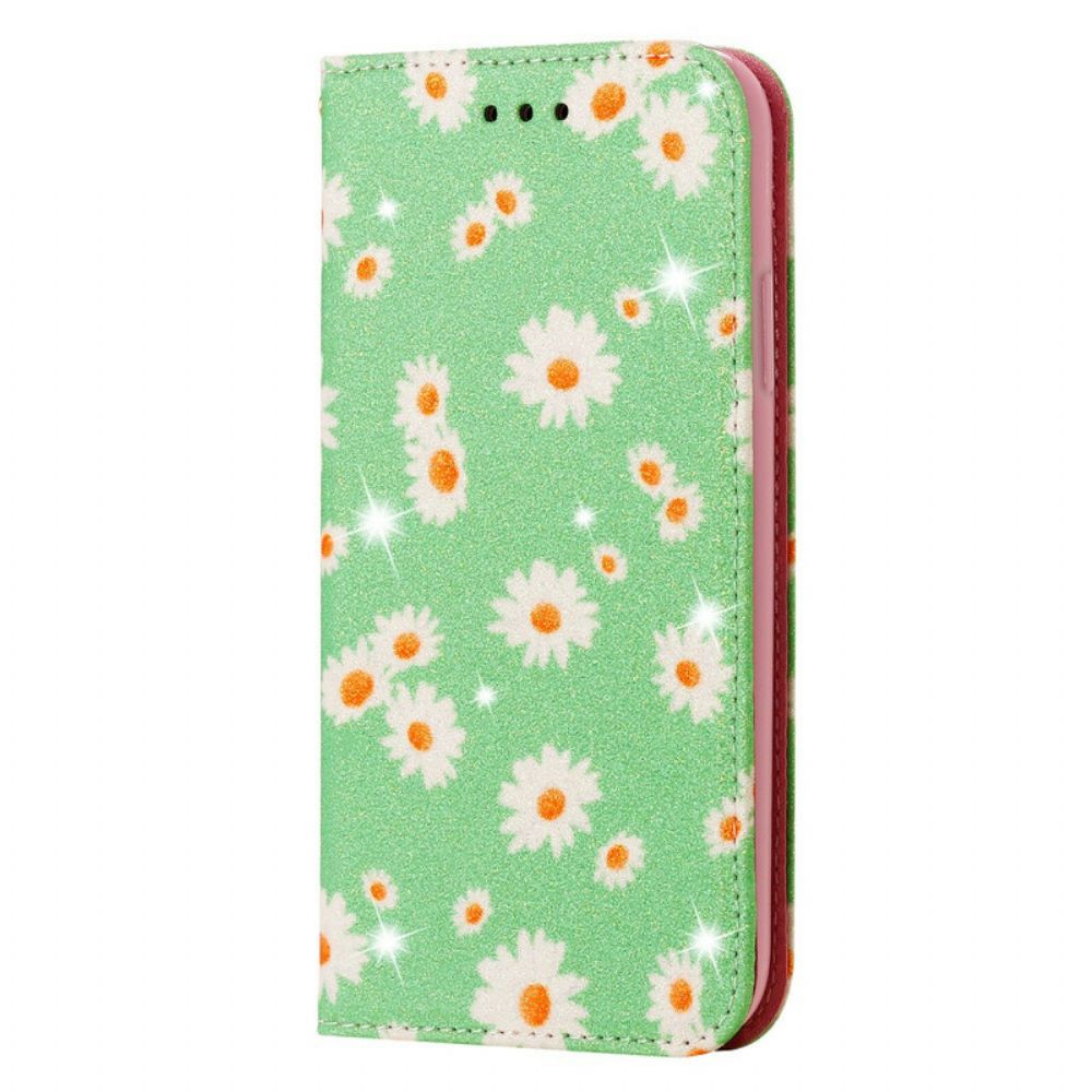 Bescherming Hoesje voor Xiaomi Redmi Note 9 Folio-hoesje Madeliefjes