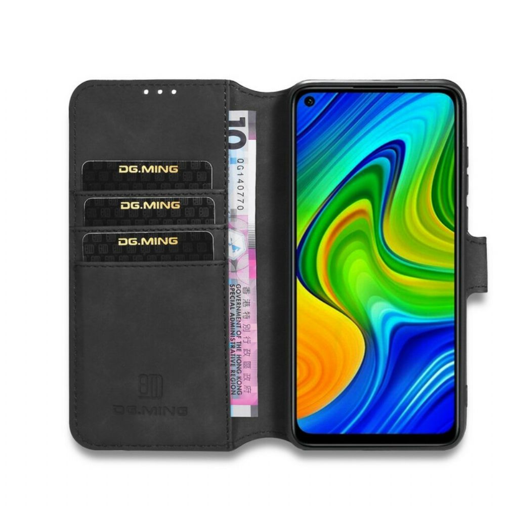 Flip Case voor Xiaomi Redmi Note 9 Dg.ming Retro