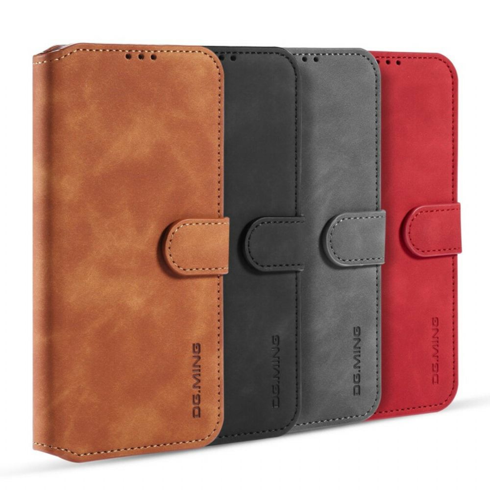 Flip Case voor Xiaomi Redmi Note 9 Dg.ming Retro