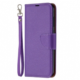 Flip Case voor Xiaomi Redmi Note 9 Folio-hoesje Litchi Flap Schuin