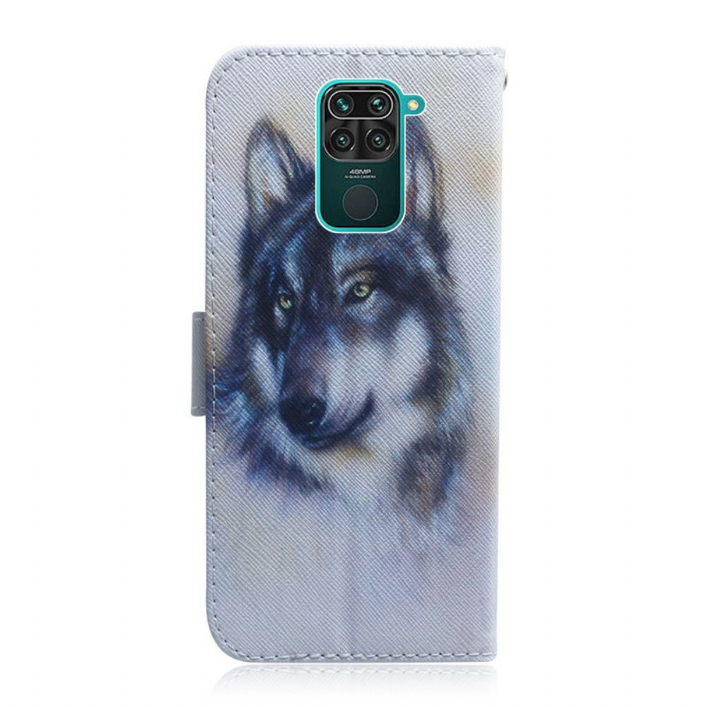 Flip Case voor Xiaomi Redmi Note 9 Hondsblik