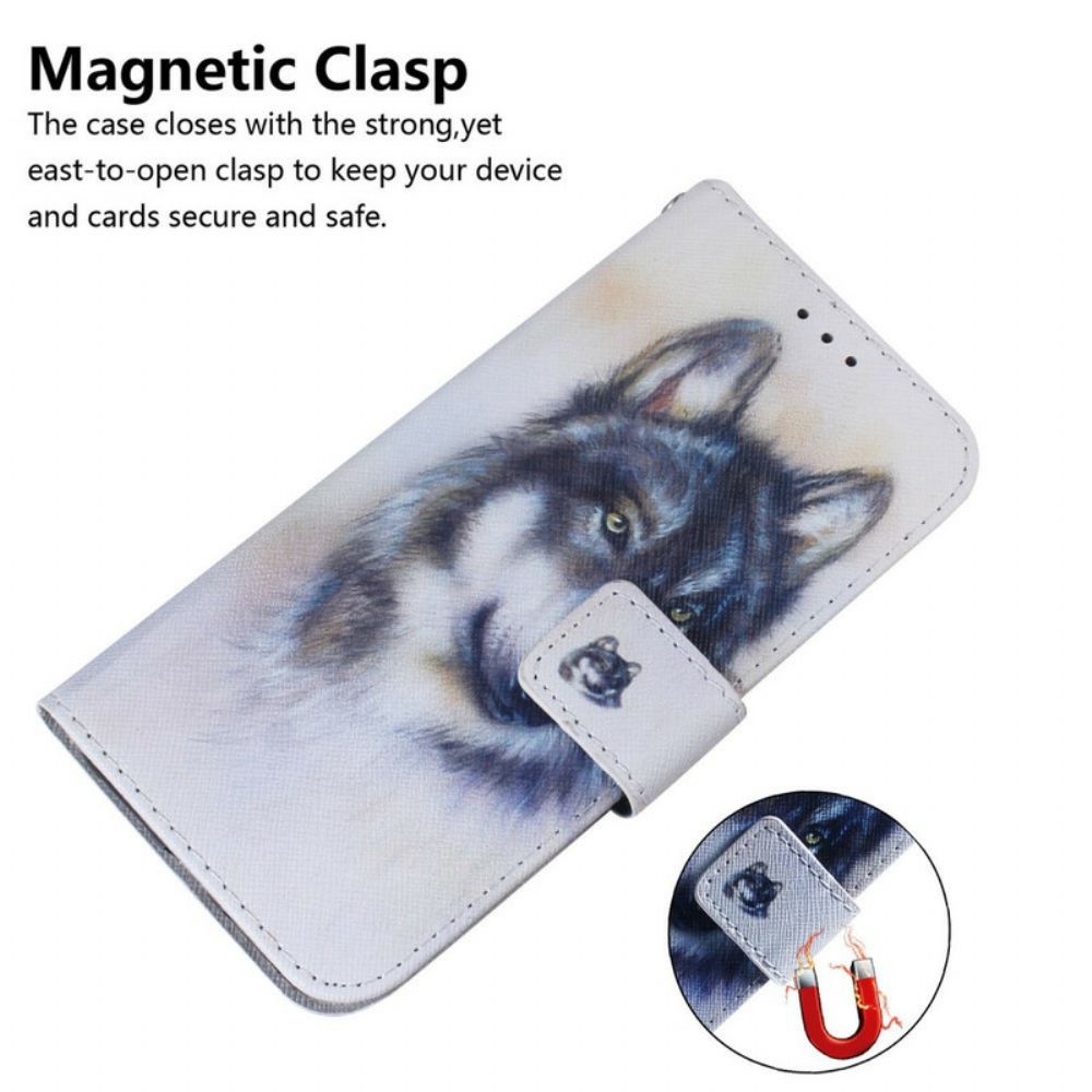 Flip Case voor Xiaomi Redmi Note 9 Hondsblik