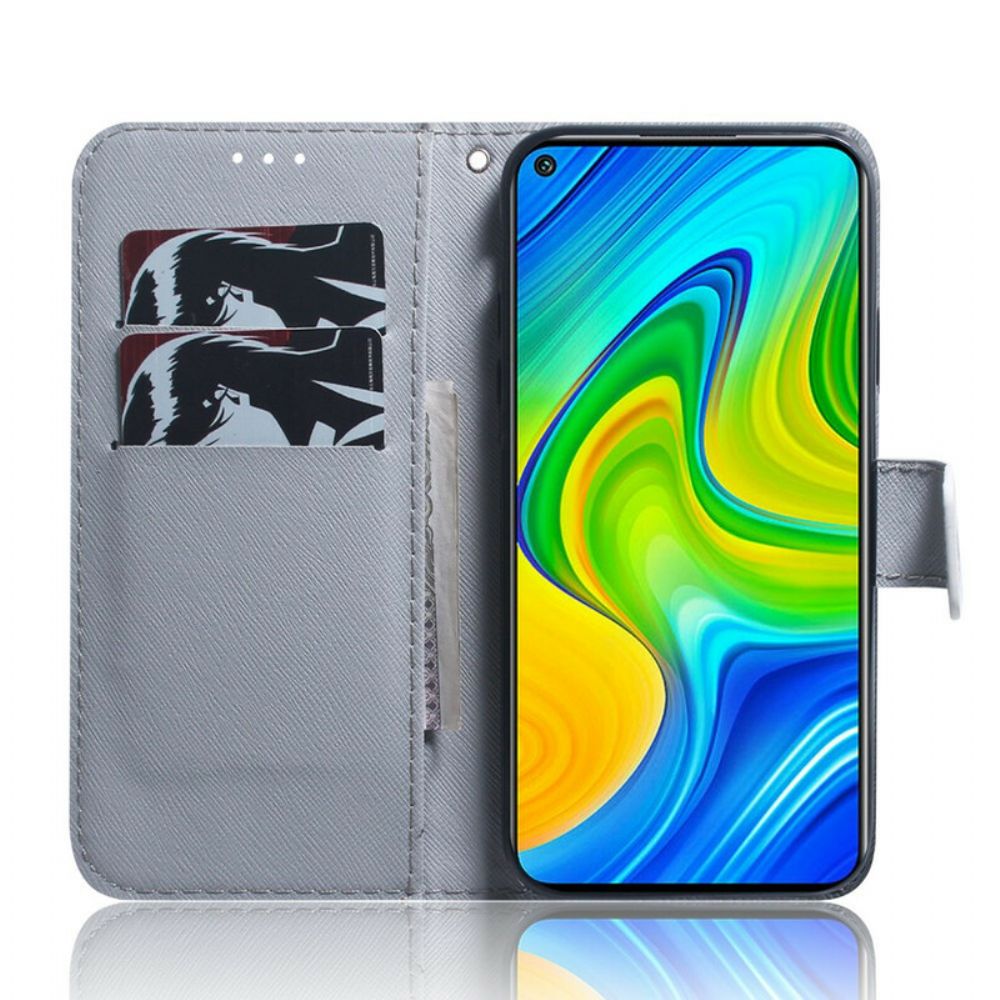 Flip Case voor Xiaomi Redmi Note 9 Hondsblik