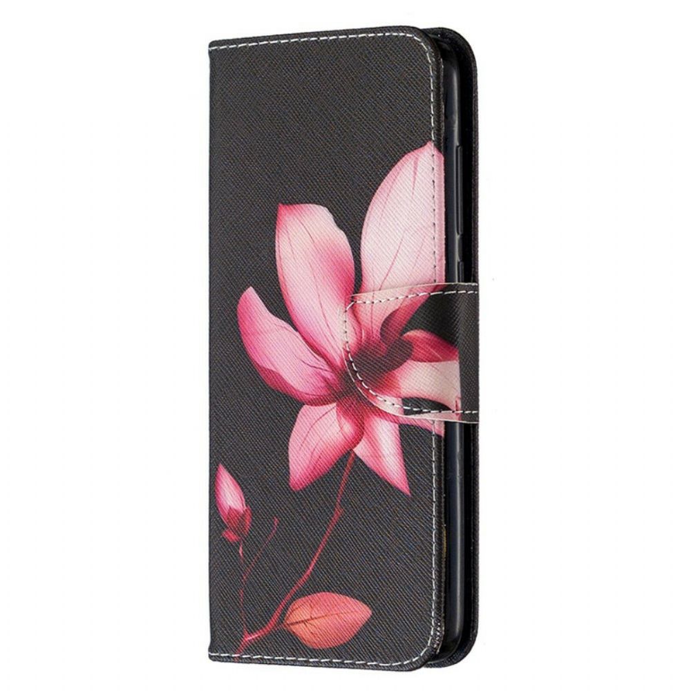 Folio-hoesje voor Xiaomi Redmi Note 9 Roze Bloem