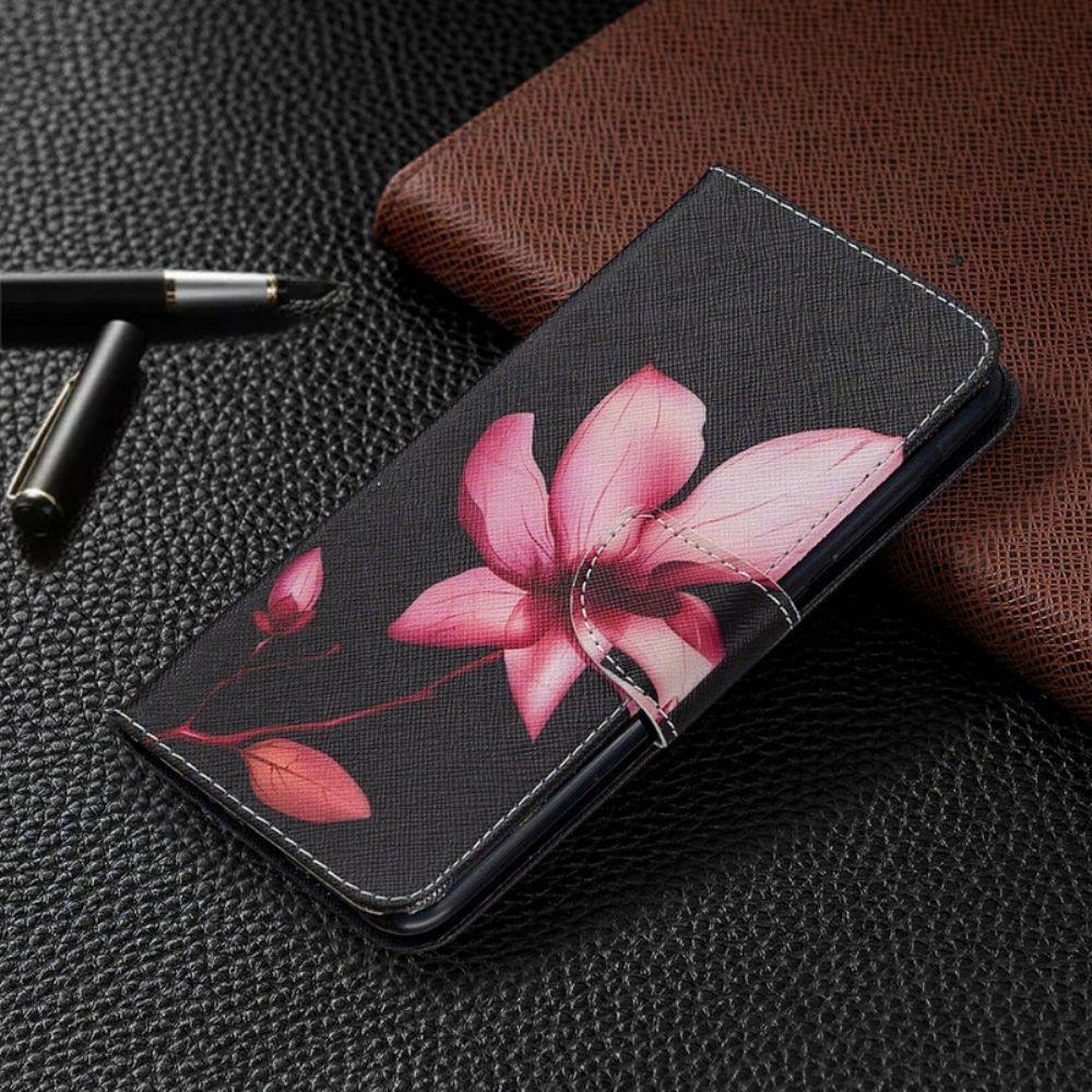 Folio-hoesje voor Xiaomi Redmi Note 9 Roze Bloem