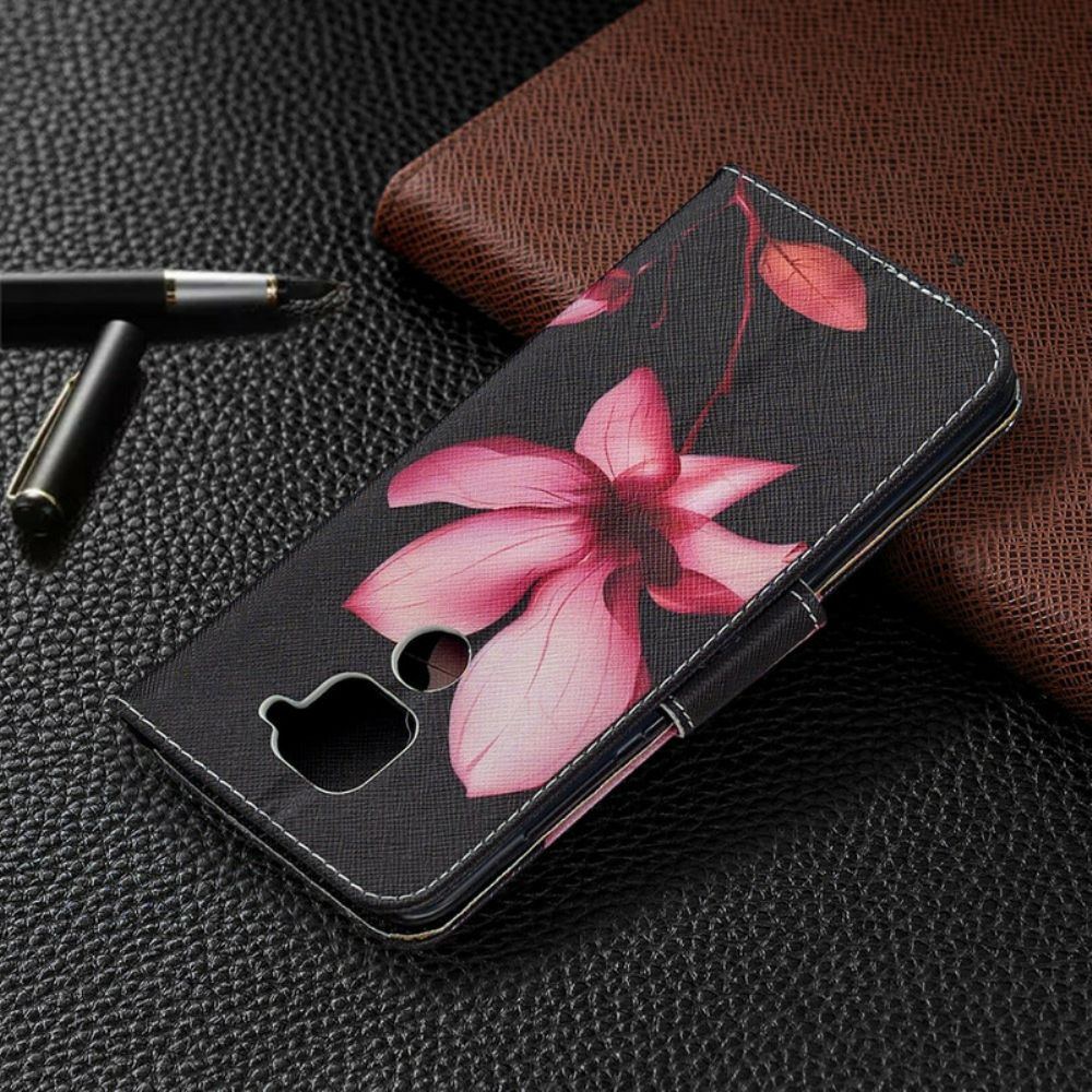 Folio-hoesje voor Xiaomi Redmi Note 9 Roze Bloem