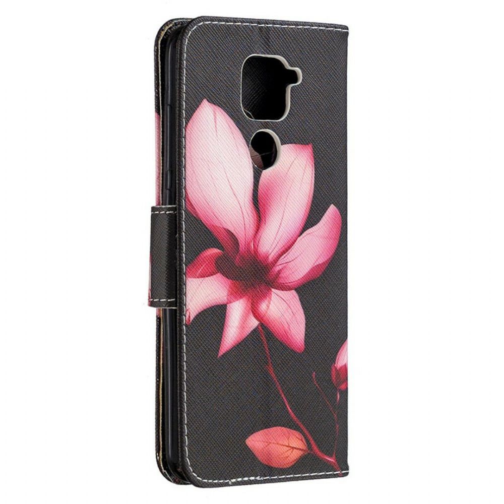 Folio-hoesje voor Xiaomi Redmi Note 9 Roze Bloem