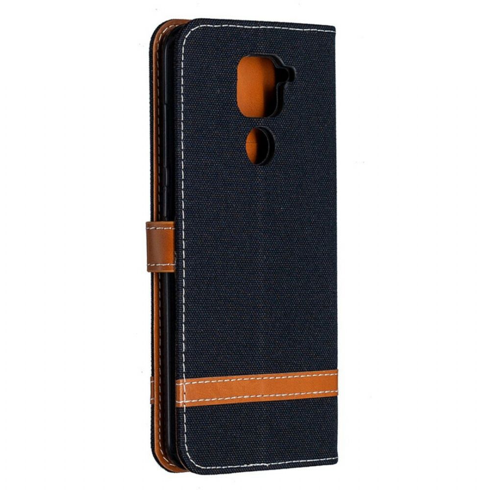 Folio-hoesje voor Xiaomi Redmi Note 9 Stof En Leereffect