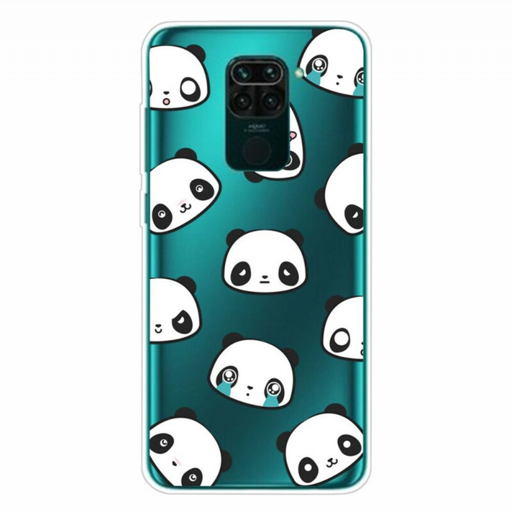 Hoesje voor Xiaomi Redmi Note 9 Sentimentele Panda's